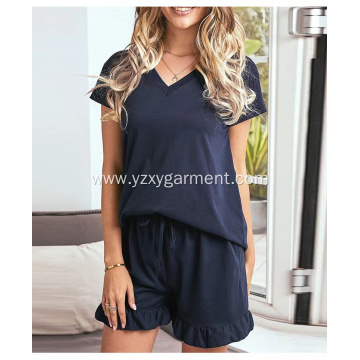 Soft Knit Polyester Set Pajamas